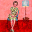Woman In Lawn Chair (with martini) by Denise Tierney