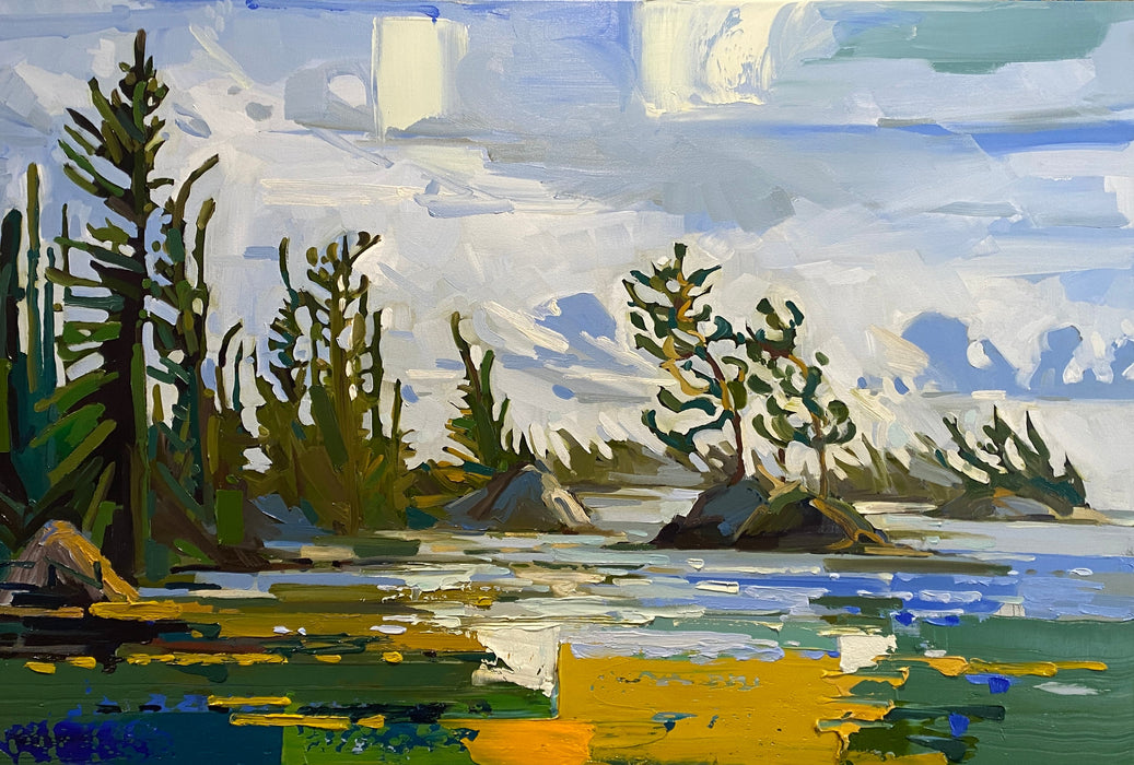 Stormy Windy SeaScape, Mackenzie Beach by Chrissy Nickerson